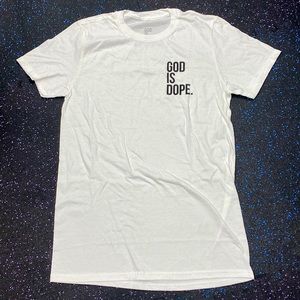 God is dope Small white tee shirt New